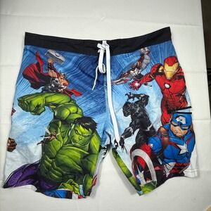 Marvel Comics Avengers‎ Swim Trunks Board Shorts XXL Superhero Characters